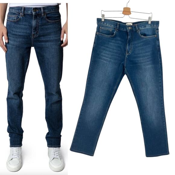 Zadig & Voltaire Steeve‎ Jeans Pants Denim Eco Medium Blue Wash Size 33 - Picture 1 of 14